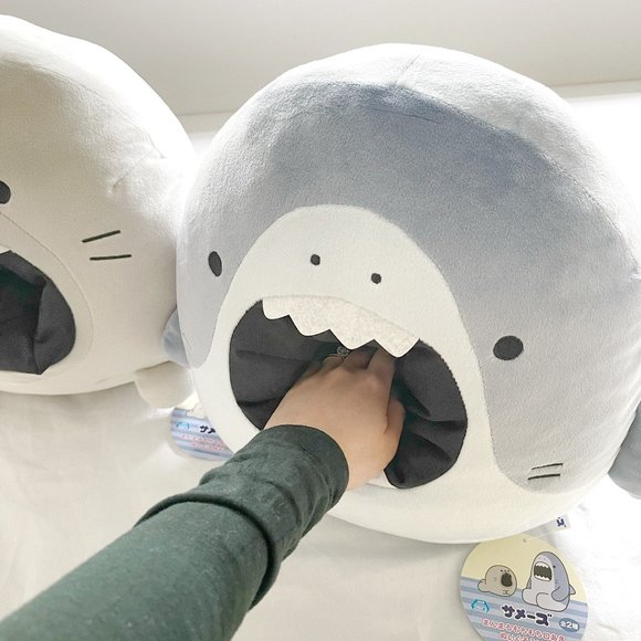 SAME-Z: Shark - Super Fun and Chonky Shark and Seal Plush Set (Set of Two) - Picture 3 of 4